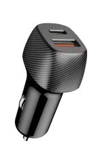 Araç İçi Şarj Cihazı 38W Güç Kapasiteli Type-C Girişli Araba Çakmaklık - Görsel 2