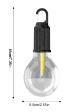 Şarjlı Dekoratif Kamp Lambası Askılı Ampul Led Işık Type-C Girişli - Görsel 5