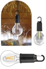 Taşınabilir Şarjlı Led Ampul Askılı Lamba Kamp Bahçe Lambası - Görsel 2