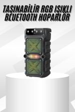 Çift Çıkışlı Güçlü Bataryalı Kablosuz Yüksek Ses Kaliteli Bluetooth Hoparlör