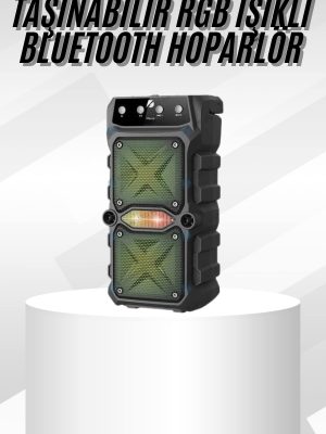 Çift Çıkışlı Güçlü Bataryalı Kablosuz Yüksek Ses Kaliteli Bluetooth Hoparlör