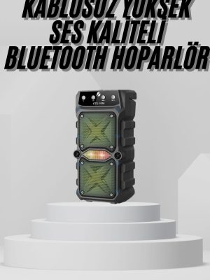 Bluetooth Hoparlör Yüksek Ses Kaliteli Büyük Boy Çift Çıkışlı Ses Bombası