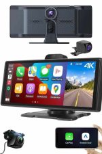 Android ve İOS Uyumlu Ön Arka Çift Kameralı Araç Ekranı Dokunmatik CarPlay - Görsel 2