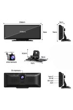 Android ve İOS Uyumlu Ön Arka Çift Kameralı Araç Ekranı Dokunmatik CarPlay - Görsel 4