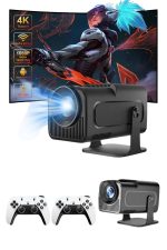 4K Android Smart Wi-fi Çift Kollu Projeksiyon Game Box Kumandalı Taşınabilir - Görsel 4