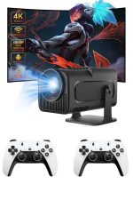 Çift Kollu Game Box Projeksiyon Cihazı Kumandalı Android Tv Dahili Hoparlör - Görsel 2