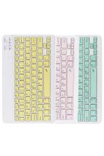 Bluetooth Şarj Edilebilir Mini Q Klavye Kablosuz Taşınabilir - Görsel 2