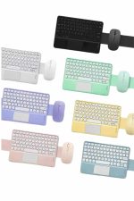 Bluetooth Touchpad Klavye Ultra İnce Taşınabilir Q Klavye - Görsel 2