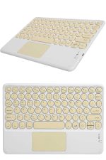 Bluetooth Touchpad Klavye Ultra İnce Taşınabilir Q Klavye - Görsel 5