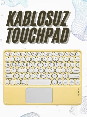 Bluetooth Touchpad Klavye 10.9 inch Kablosuz Wifi Q Klavye Slim