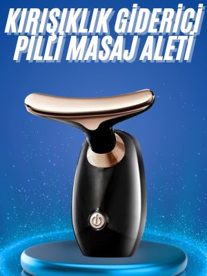 Kırışıklık Giderici Yüz Masaj Aleti Pilli Cilt Bakım Cilt Sıkılaştırma Derinlemesine Temizler