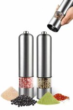 Işıklı Otomatik Tuz ve Karabiber Öğütücü Baharat Öğütücü - Görsel 2