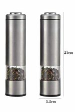 Işıklı Otomatik Tuz ve Karabiber Öğütücü Baharat Öğütücü - Görsel 3