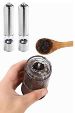 Işıklı Otomatik Tuz ve Karabiber Öğütücü Baharat Öğütücü - Görsel 5