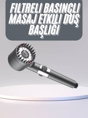 Yüksek Performanslı Masaj Etkili Su Tasarruflu Duş Başlığı Krom Kaplama Uzun Ömürlü