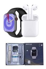 Akıllı Saat Gümüş Kasa Bluetooth Kulaklık Hediyeli Çok Fonksiyonlu İkili Set - Görsel 5