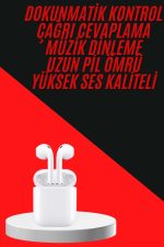 Yeni Nesil Akıllı Saat Ve Kulaklık Seti Gümüş Kasa Zarif Tasarım Çok Fonksiyonlu - Görsel 3