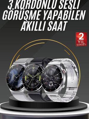 Akıllı Saat Adımsayar Nabız Ölçer Titreşim Özellikli Çağrı Cevaplama Sosyal Medya