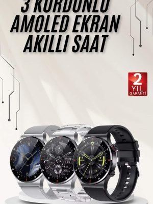 Çok Fonksiyonlu Akıllı Saat Bluetooth Bağlantılı Çağrı Cevaplayabilen Uzun Pil Ömrü