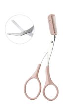 2'li Kaş Bakım Seti Taraklı Kaş Makası Ve Kaş Usturası Kaş Şekillendirici - Görsel 3