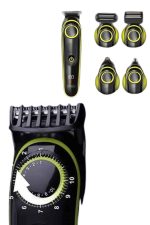 5 Başlıklı Şarjlı Tıraş Makinesi Led Ekran Saç Sakal Ense Tıraşına Uygun Bakım Seti - Görsel 4