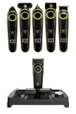 5 Başlıklı Şarjlı Tıraş Makinesi Led Ekran Saç Sakal Ense Tıraşına Uygun Bakım Seti - Görsel 5