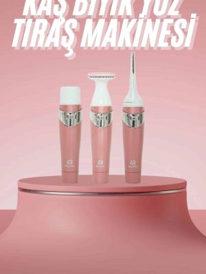 3 Başlıklı Kıl Tüy Temizleyici Epilasyon Aleti Tüm Cilt Tiplerine Uygun