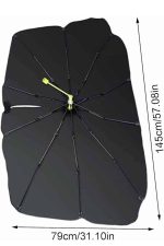 Taşınabilir Oto Cam Güneşliği Katlanabilir Tüm Araçlara Uyumlu Güneş Gölge Koruyucu - Görsel 5