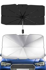 Taşınabilir Oto Cam Güneşliği Katlanabilir Tüm Araçlara Uyumlu Güneş Gölge Koruyucu - Görsel 4