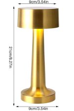 Altın Rengi Masa ve Gece Lambası Dokunmatik Şarjlı Masa Lambası - Görsel 5