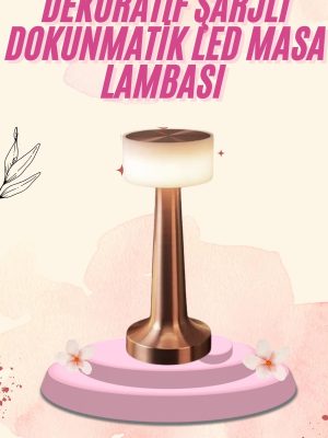 Dekoratif Masa Lambası Dokunmatik Renk Değiştirebilen Gece Lambası