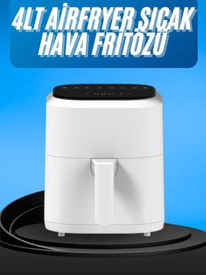 Hava Fritözü 4L Airfryer Pratik Uzun Ömürlü Yağsız Pişirme Taşınabilir