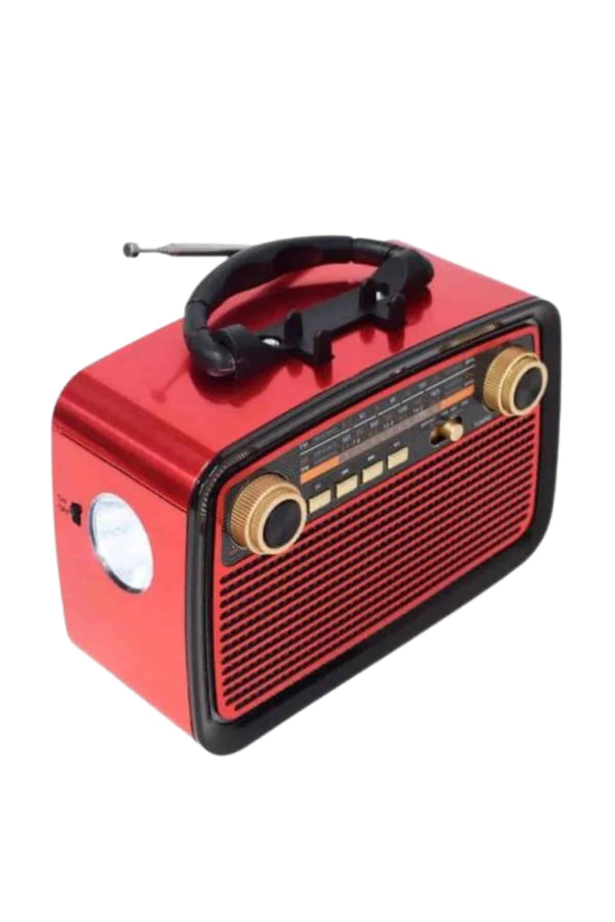 1214704_8-191.jpg Nostaljik Görünümlü Ahşap Radyo TF SD USB Girişli Led Fener Işıklı - Görsel 3