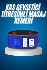 Titreşimli Kas Gevşetici Masaj Kemeri Zayıflama Aleti Bel Bölge Sırt Masaj Aleti