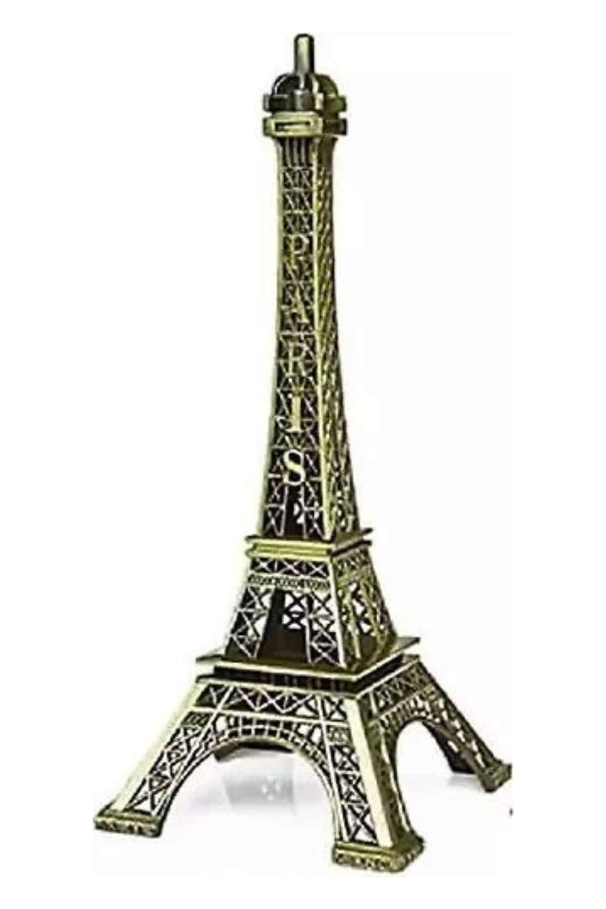 1214722_9-187.jpg Eyfel Kulesi Tasarımlı Kum Saati Kristalleştirilmiş Kum Saati Dekoratif Ahşap Görünümlü - Görsel 4