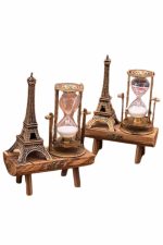 Eyfel Kuleli Kum Saati Dekoratif Hediyelik Eşya Retro Eyfel Kulesi - Görsel 4