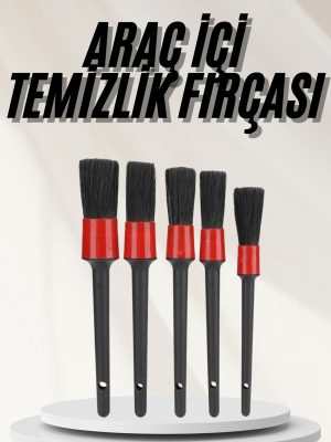 Araç İçi Led Aksesuar 5 Farklı Detaylı Araba Temizlik Fırçası Oto Temizleme Fırçası