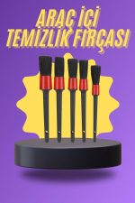 5 Parça Araç İçi Temizlik Fırçası Araç İçi-Dışı Temizleme Fırça Seti