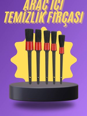 5 Parça Araç İçi Temizlik Fırçası Araç İçi-Dışı Temizleme Fırça Seti
