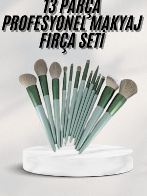 Dayanıklı Makyaj Fırçası Seti 13 Parça Yumuşak Kıllı Fırçalar Allık Fondöten Far Fırçası