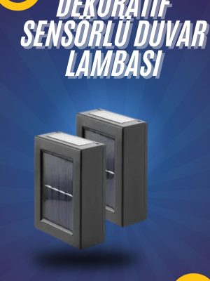 Yeni Model Solar Çift Taraflı Duvar Lambası Dekoratif Duvar Lambası