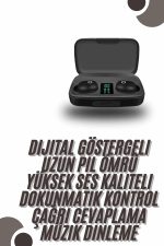 TWS Bluetooth Kulaklık 5.0 Bluetooth Bağlantılı Dokunmatik Kontrol Özelliği - Görsel 2
