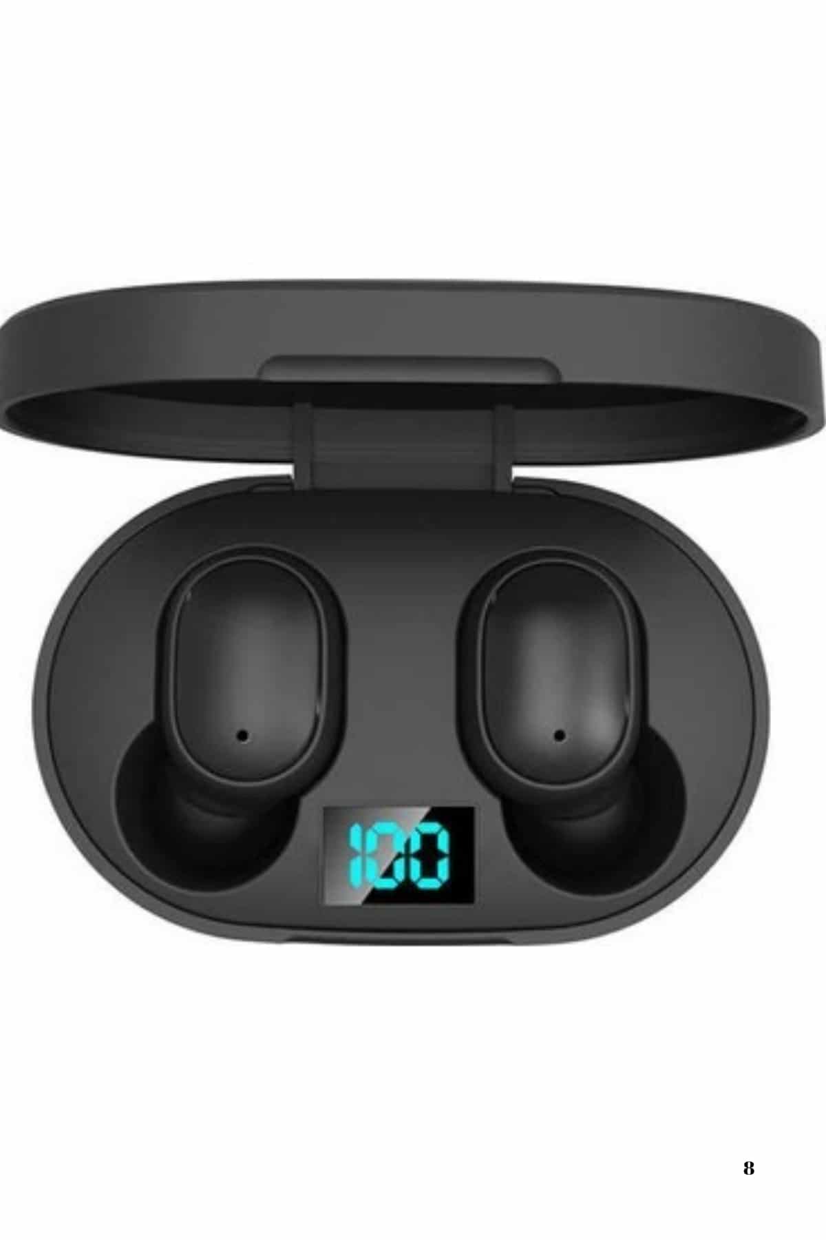 1214755_8-171.jpg Kablosuz Kulak İçi Bluetooth Kulaklık Stereo Dokunmatik Kontrollü Kulaklık - Görsel 3