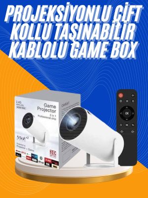 Projeksiyon Cihazı Video Oyun Konsolu 8 GB Hafıza LCD Ekran Kumandalı