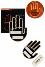 Uzaktan Kumandalı Araba Parmak Hareketi Işığı Parmak Işığı LED Araba Arka Pencere - Görsel 4