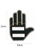 Uzaktan Kumandalı Araba Parmak Hareketi Işığı Parmak Işığı LED Araba Arka Pencere - Görsel 5