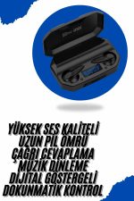 Yeni Nesil Android ve İOS Uyumlu Siyah Profesyonel Oyuncu Kulaklığı - Görsel 2