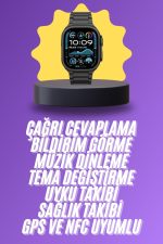 Ultra 3 Kordonlu Amoled Ekran Akıllı Saat Çok Fonksiyonlu Uyku ve Sağlık Takibi - Görsel 2