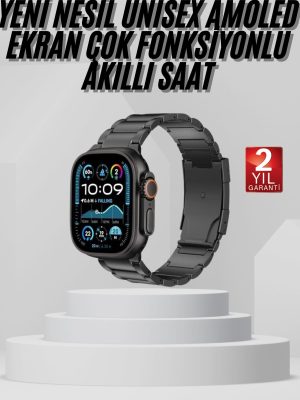 Akıllı Saat Arama Konuşma GPS ve NFC Özelliği 3 Kordonlu Amoled Ekran