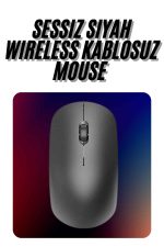 Kablosuz Bağlantı Yüksek Hassasiyetli Kablosuz Wireless Siyah Mouse